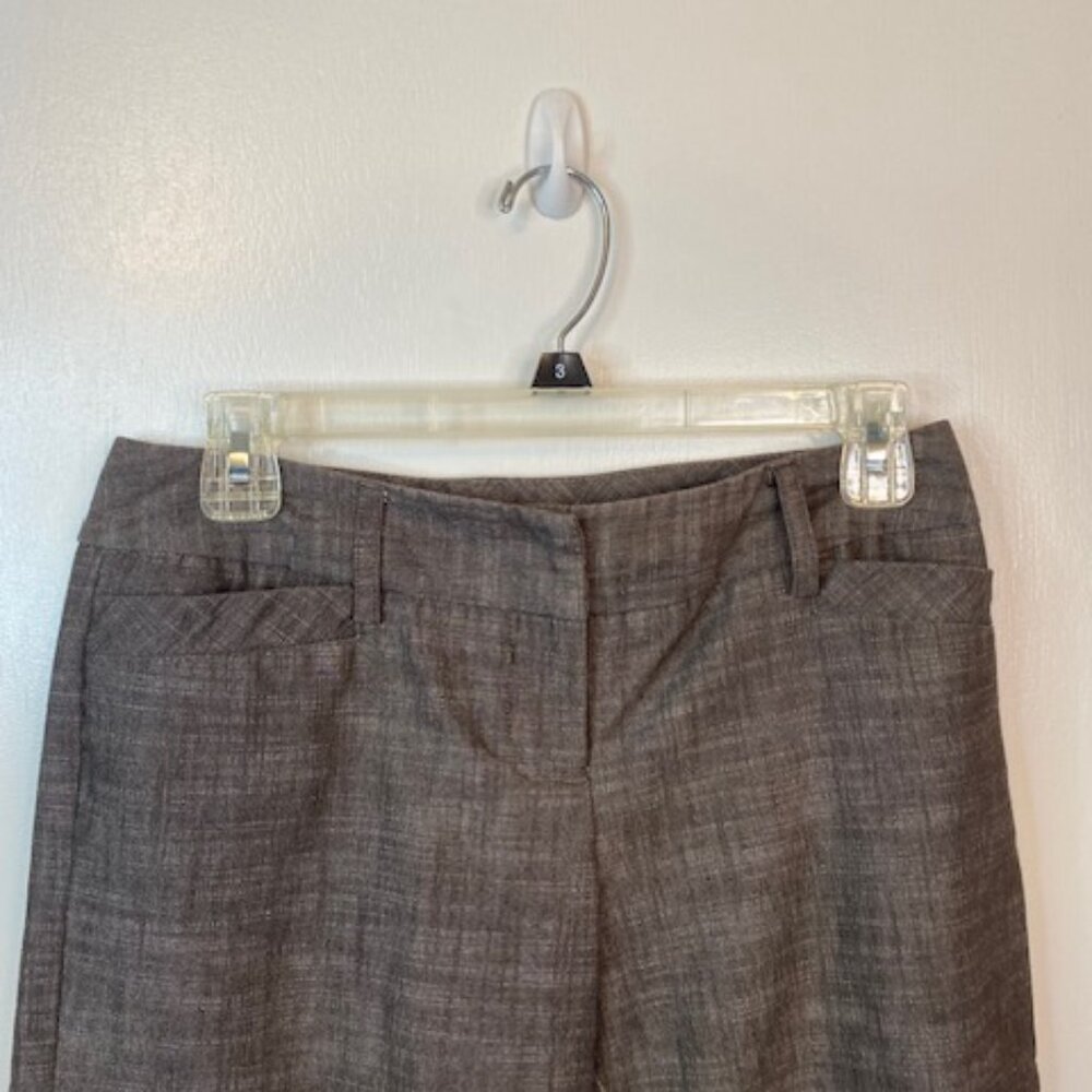 IZ Byer Gray/Brown Capri Dress pants - Picture 5 of 8